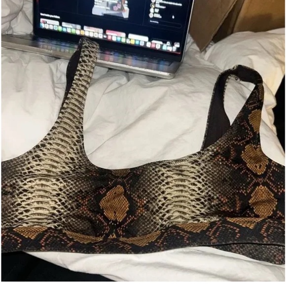 NWT SKIMS recycled swim tank bikini top M - Picture 5 of 6